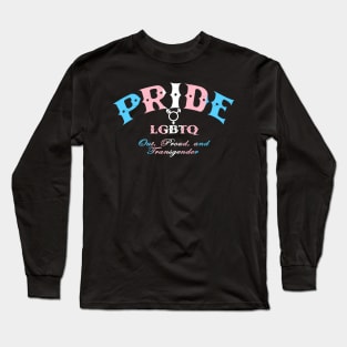 Transgender Pride - CBs style - Trans Pride Flag Long Sleeve T-Shirt